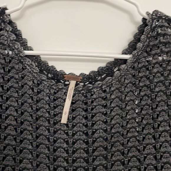 Free People Gray 3/4 Sleeve Sweater - Picture 2 of 5